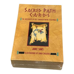 Sacred Path Cards 44-Card Deck & Book Set Jamie Sams Native Sealed Guidebook